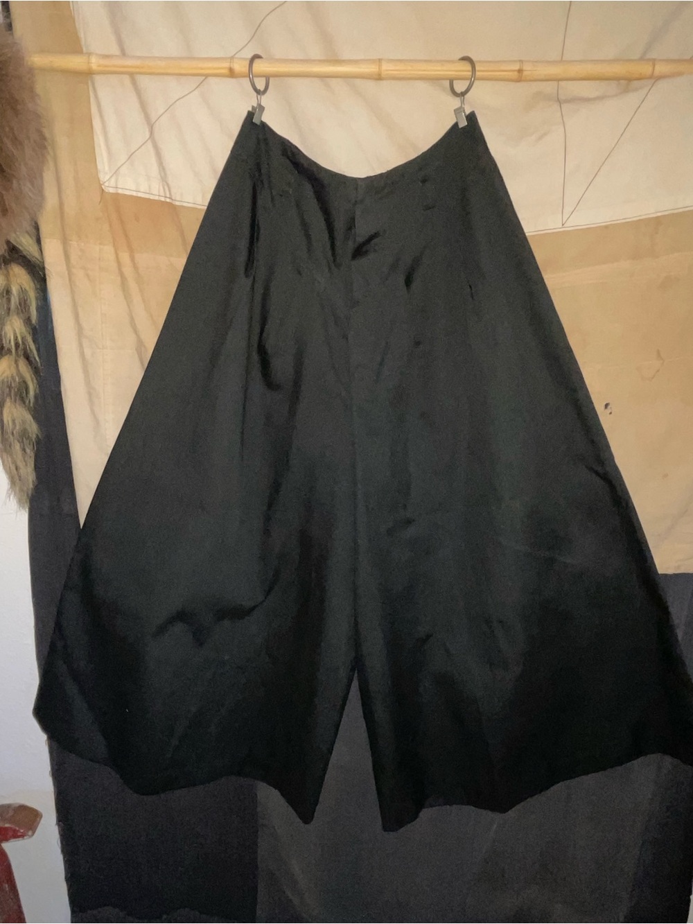 Vintage Contempo Casuals Black Palazzo Pants Size 7